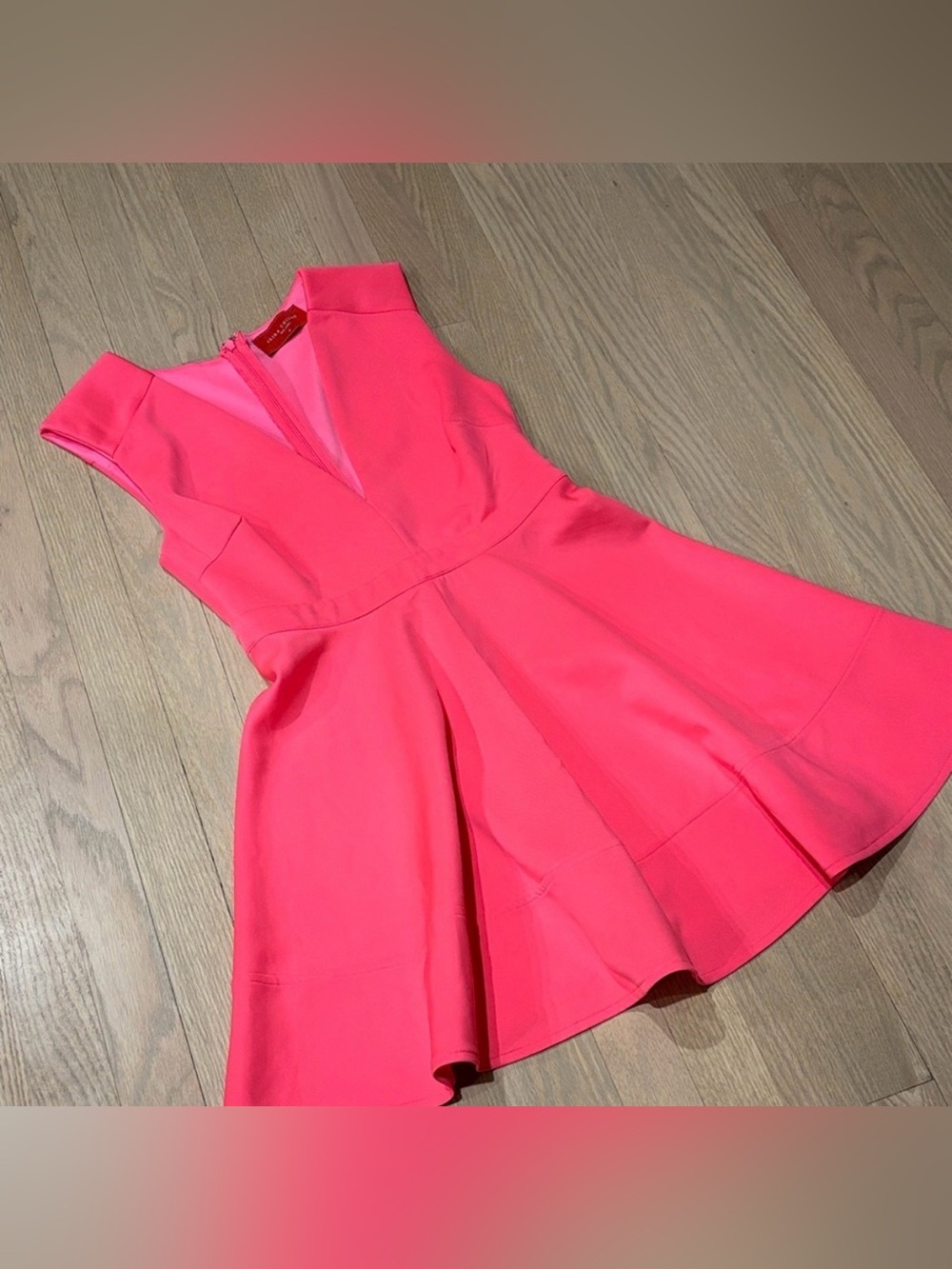 AKIRA Hot Pink Sleeveless Fit & Flare Mini Dress
